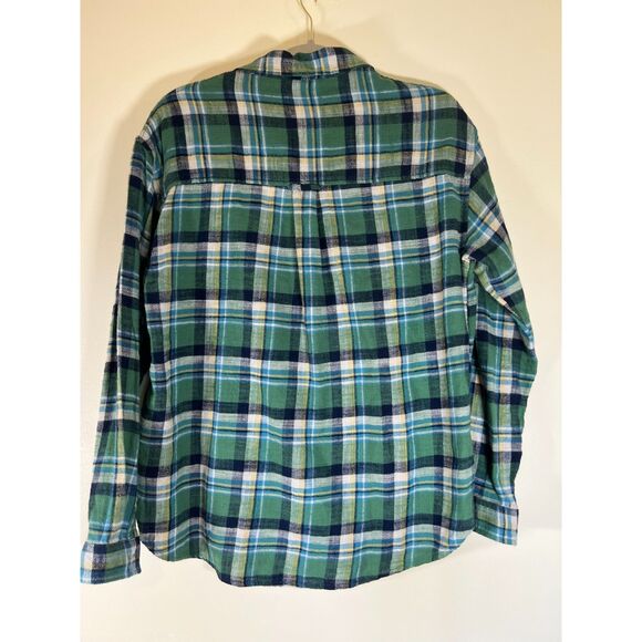 Women's American Eagle Green Flannel Button Down Shirt‎ (Size XS) - Picture 4 of 7